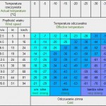 Efekt chłodzący wiatru Efekt chłodzący wiatru