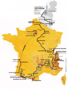 Tour de France 2010 - mapa wszystkich etapów Tour de France 2010 - mapa wszystkich etapów